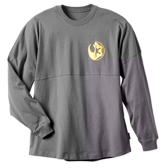 Disney Parks Galaxy’s Edge Star Wars Gray Spirit Jersey Tee T-Shirt - Picture 3 of 13